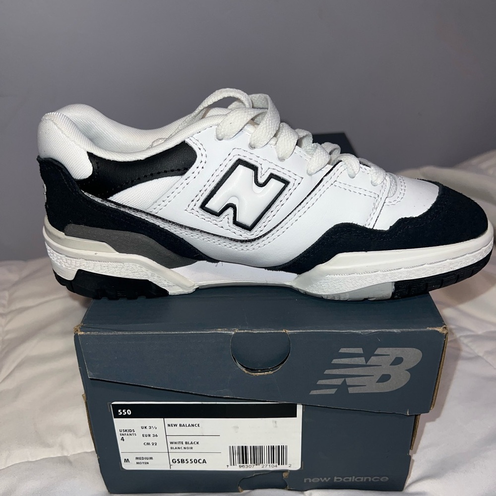 New Balance Classic White and Black Sneakers